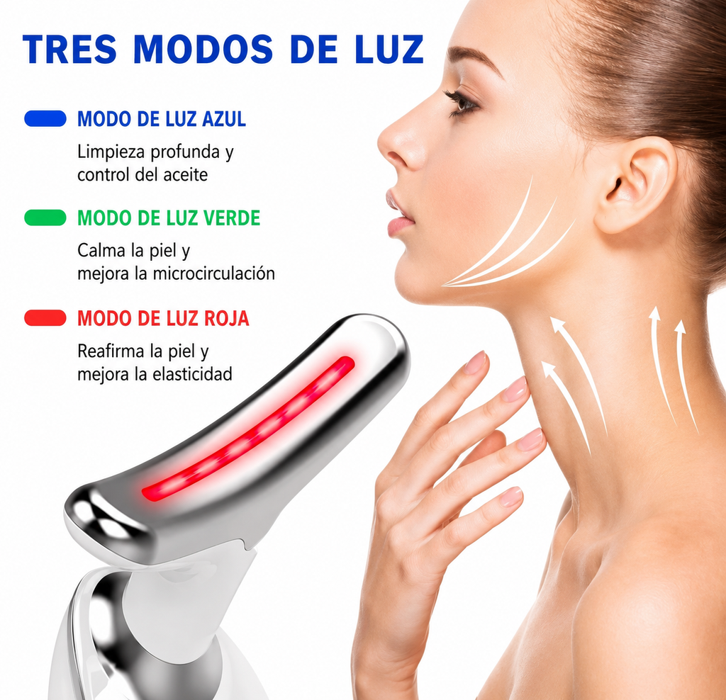 Masajeador Facial Eléctrico Portátil / Reafirma Y Relaja La Piel