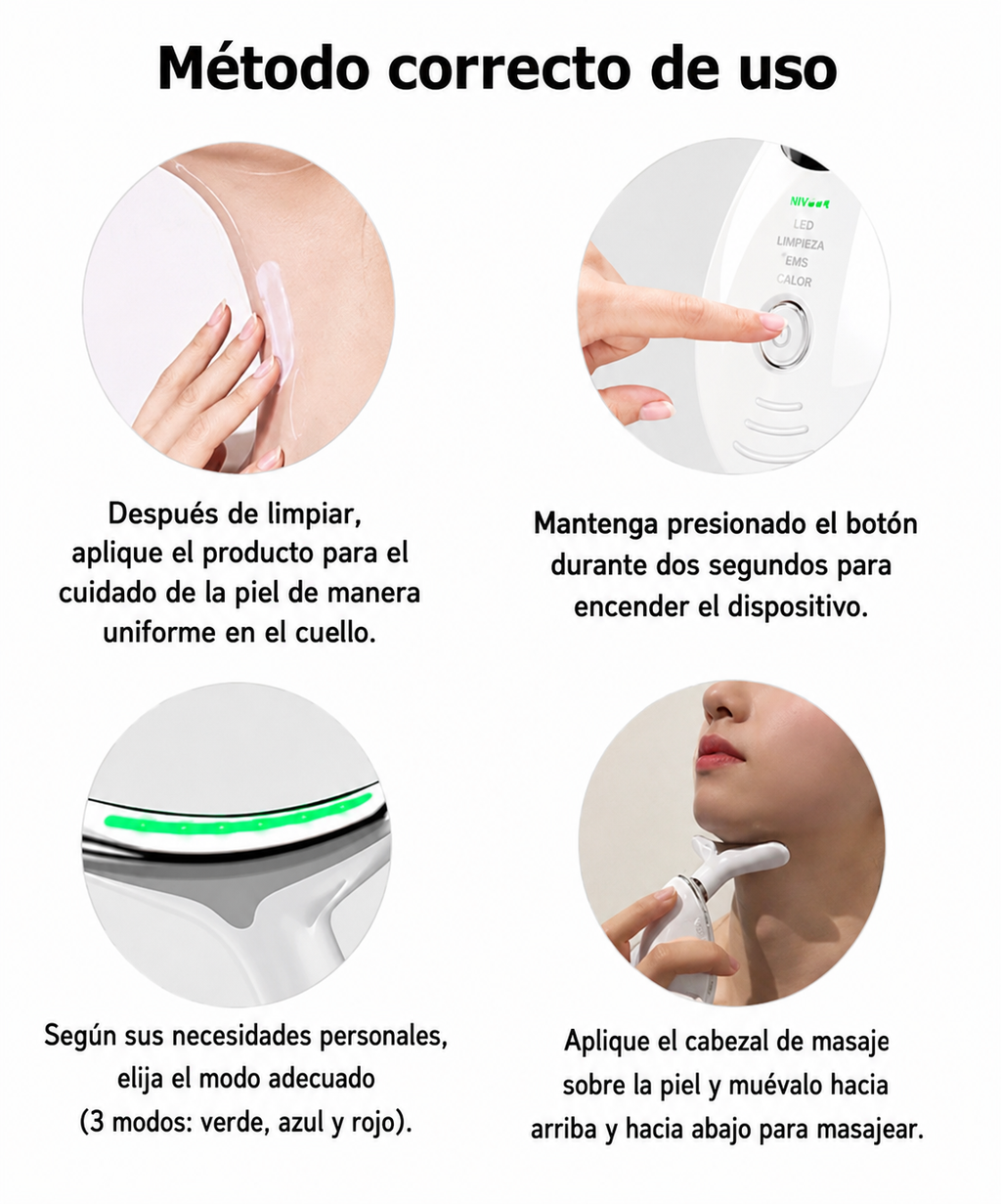 Masajeador Facial Eléctrico Portátil / Reafirma Y Relaja La Piel