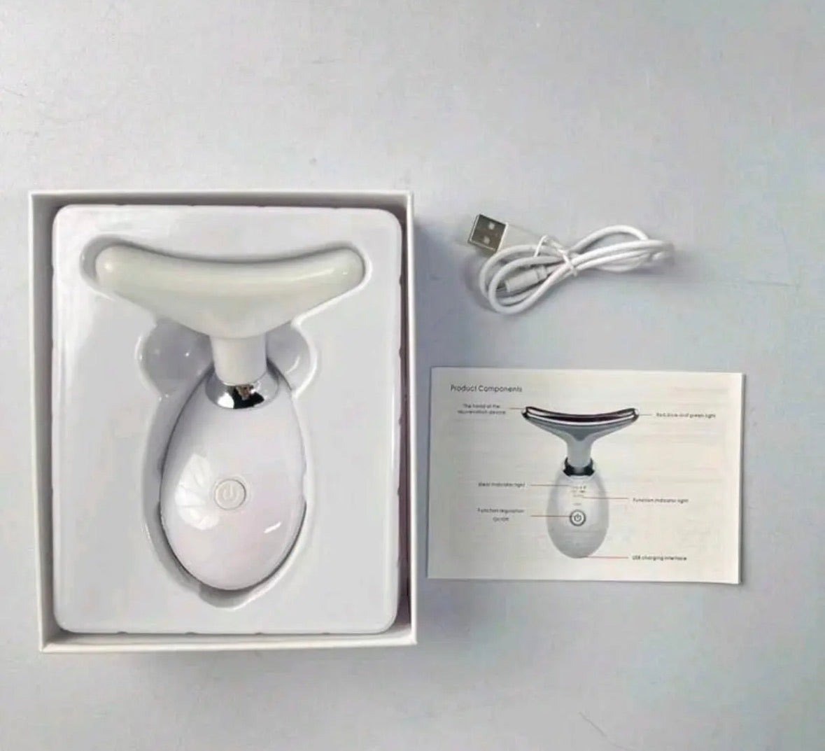 Masajeador Facial Eléctrico Portátil / Reafirma Y Relaja La Piel